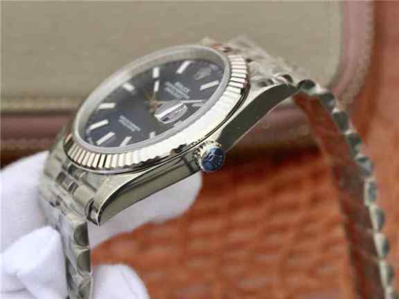 仿劳力士日志型蓝盘手表图-细节图4