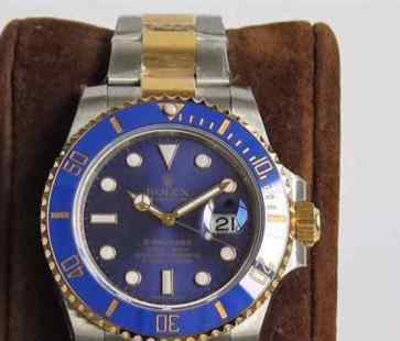 vr劳力士全包金蓝水鬼-细节图1