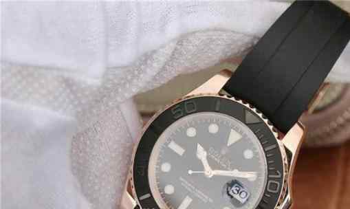 DJ厂劳力士游艇机械男士手表复刻_40MM_玫瑰金黑_男表_配2836机芯