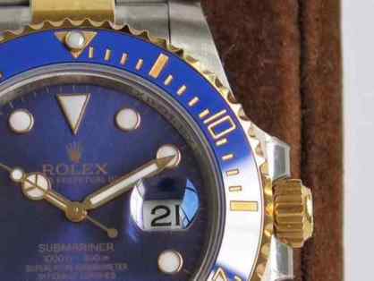 vr劳力士全包金蓝水鬼-细节图2