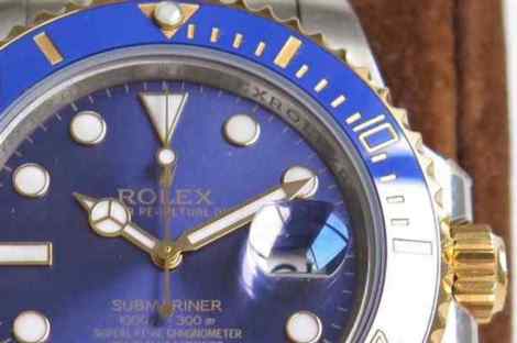 vr劳力士全包金蓝水鬼-细节图3