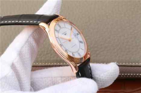 TW浪琴军旗系列L4.774.8.21.2玫瑰金男士机械手表-细节图7