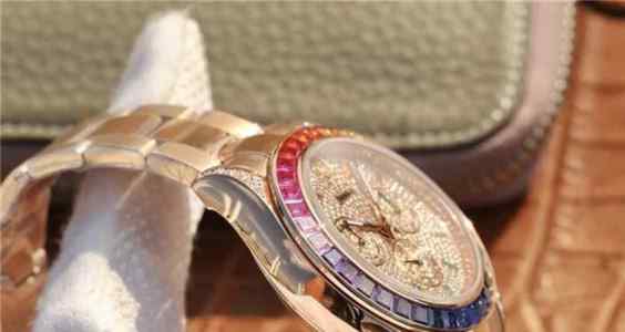 OW厂高仿rolex彩虹迪通拿男表-细节图4