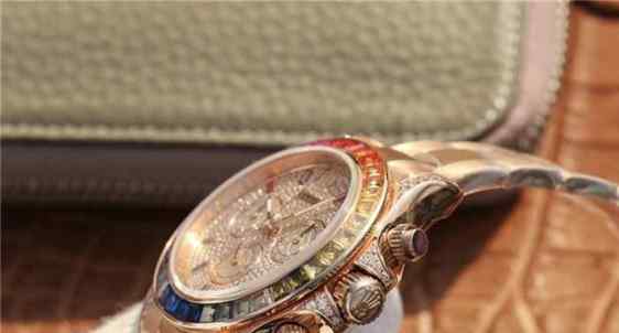 OW厂高仿rolex彩虹迪通拿男表-细节图5