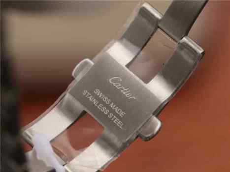 CR厂卡地亚蓝气球系列_男士机械自动大号42MM_蓝面钢带_316精钢