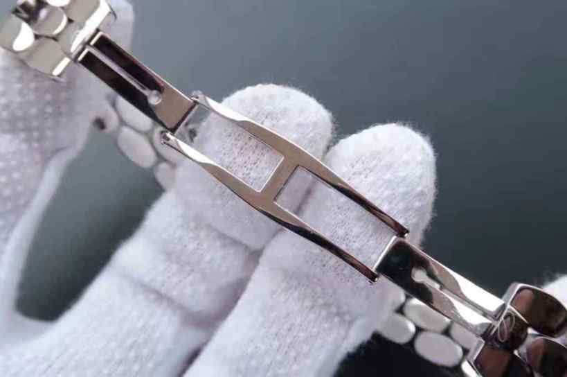 萧邦快乐钻石女表高仿_KG厂萧邦钢带经典HAPPYDIAMONDS系列腕表_瑞士石英机芯_39.5*32*10mm