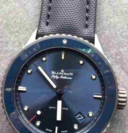 高仿宝珀50噚_43.60毫米 _帆布材质 _五十噚系列 _钢带_针扣