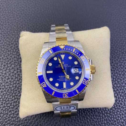 高仿劳力士白金蓝水鬼价格_售后无忧_C厂_904钢_40mm_品质保障