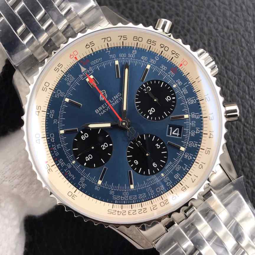 百年灵航空计时三针-细节图4