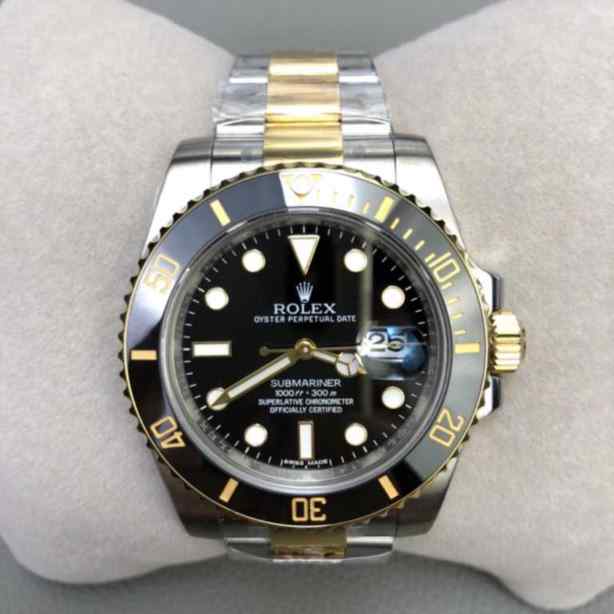 AR厂家劳力士高仿间金黑水鬼-细节图1