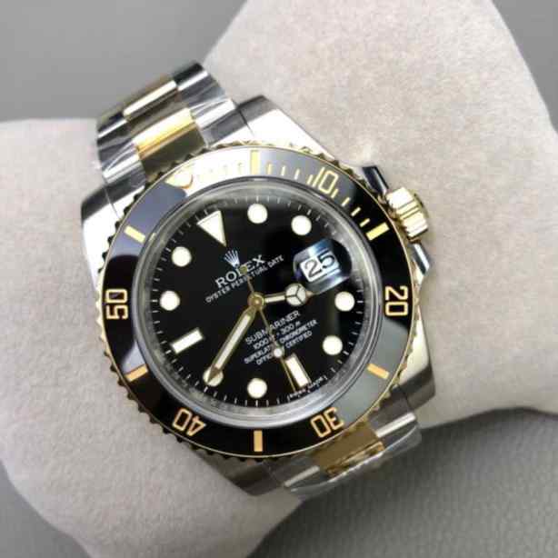 AR厂家劳力士高仿间金黑水鬼-细节图2