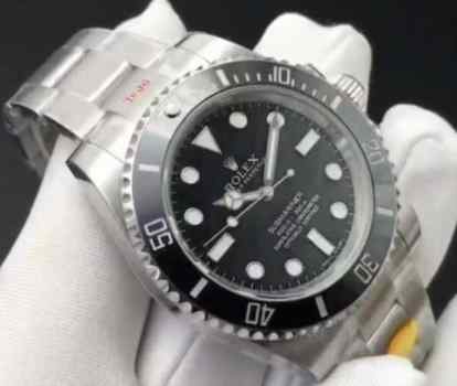 复刻劳力士无历黑水鬼V10_潜航者_904钢_折叠扣_精钢表带_41mm