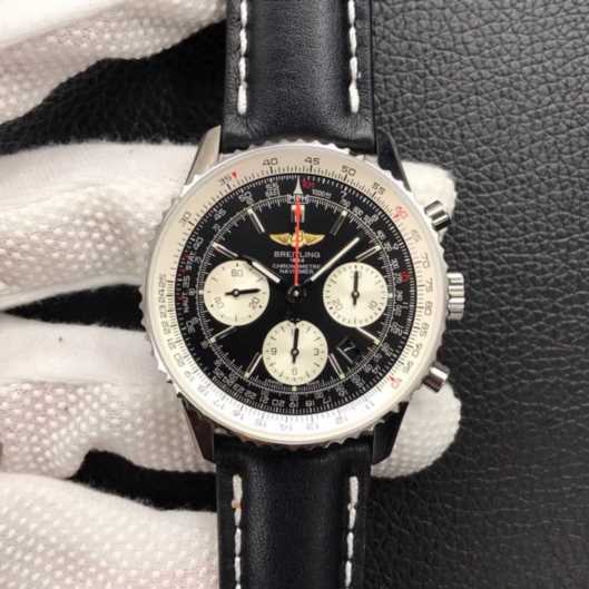 jf厂百年灵航计41_自动上链_最高品质_航空计时