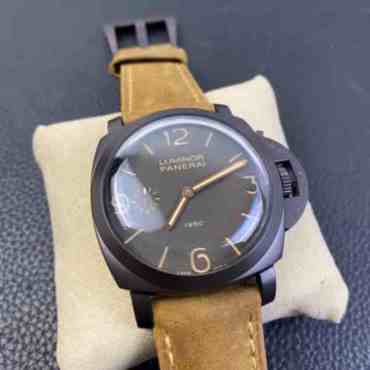 沛纳海375kw价格_自动上链_机械表_316精钢_44mm_牛皮