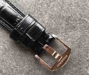 沛纳海677 kw小秒盘_p5000机械机芯_最新版本_牛皮_蓝宝石镜面_沛纳海