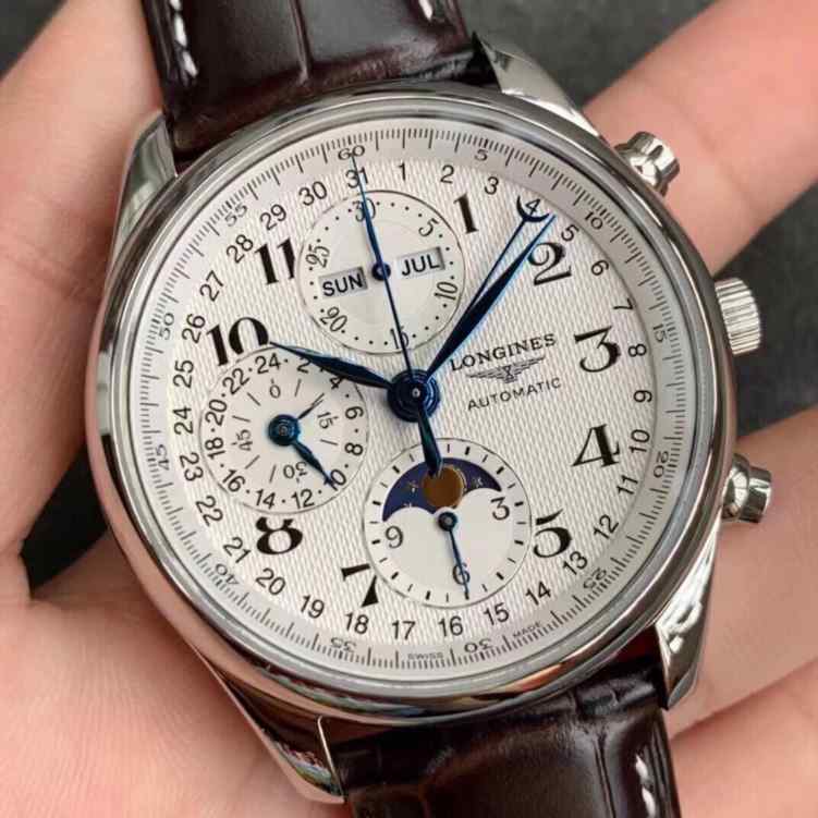 lg厂浪琴名匠双历购买_钢带_42mm_最新版本_定制版7751机芯_名匠