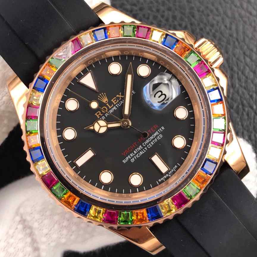 n劳力士金游艇名仕手表-细节图7