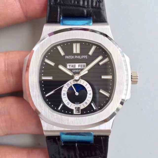 pf鹦鹉螺灰面_蓝宝石镜面_男款_百达翡丽_机械表_PF厂