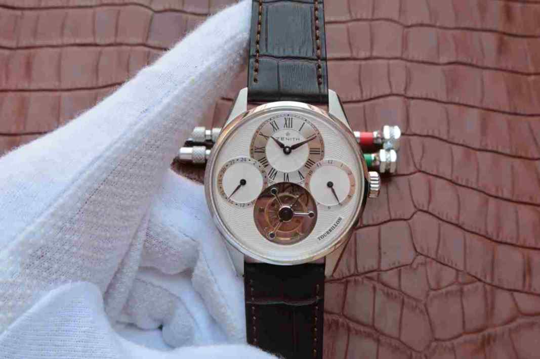 真力时开心系列复刻_316钢_W0574N5300_真陀飞轮机芯_36小时_原装双按式蝴蝶扣