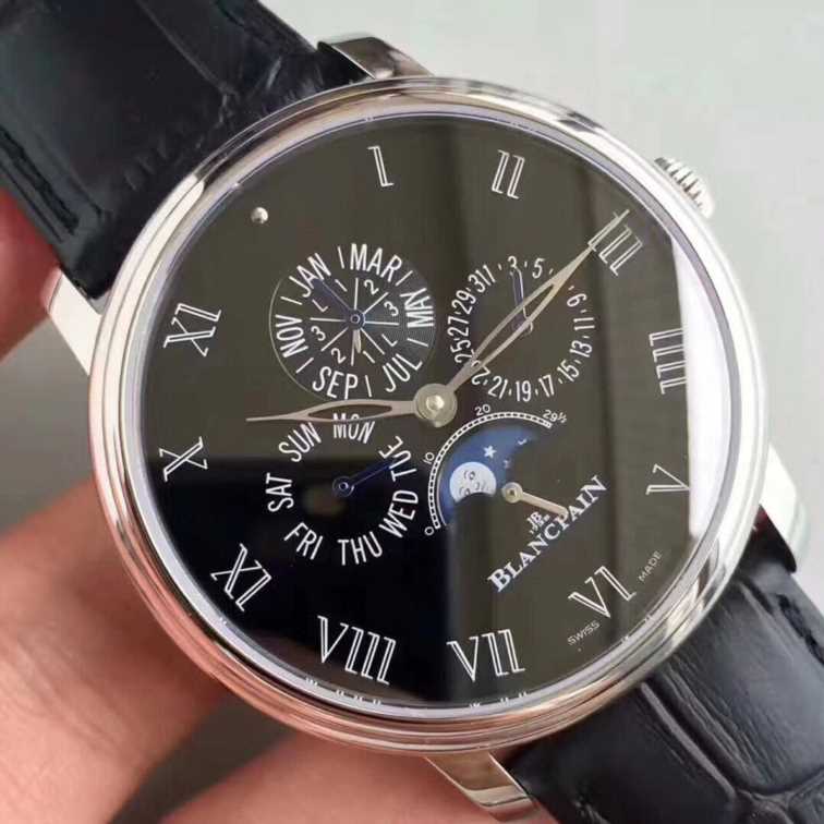 宝珀农历万年历复刻手表-细节图4